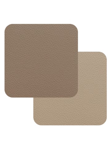 FREEFORM Fleximats Untersetzer, 4er Set, 10x10cm, Taupe/Beige