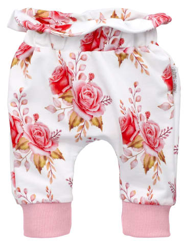 Baby Sweets 3tlg Set Pullover + Hose + Stirnband Lieblingsstücke in rot weiß rosa