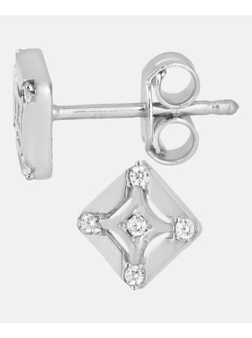 Diamant L'éternel Ohrstecker aus 375 Weißgold mit Zirkonia