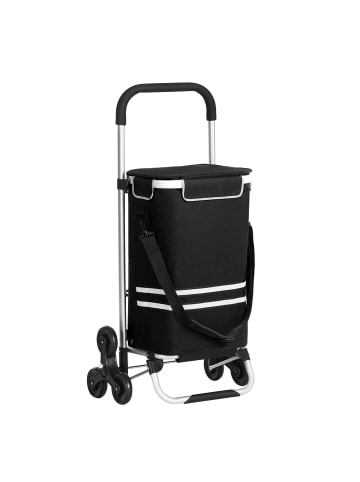SONGMICS Einkaufstrolley Sampson in Schwarz - (B)47 x (H)97 x (T)35 cm