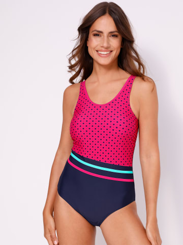 Sieh an! Badeanzug in marine-pink