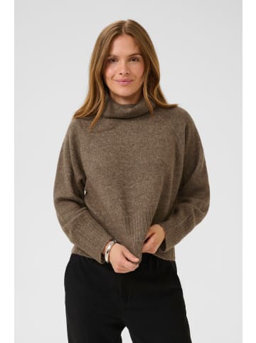 Kaffe Strickpullover KAerin Baggy fit in Morel Melange