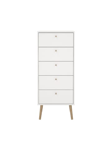 ebuy24 Kommode Bodo Weiß 51 x 40 cm