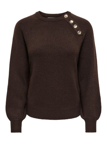 ONLY Strickpullover in Coffee Bean