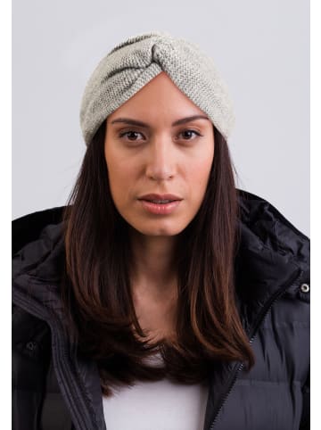 CASH-MERE.CH Bio Stirnband in Hellgrau melange