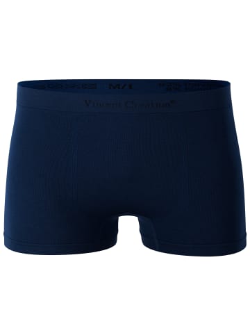 Vincent Creation® Boxershorts 12er Pack, Microfaser - Seamless in schw/riored/grau/dunkelblau