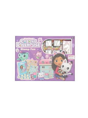 Gabby's Dollhouse Gabby's Dollhouse Stempel-Set Kinder Bastel-Set mit Stempeln in Lila