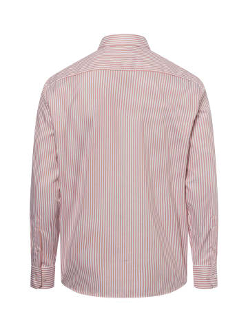 Eterna Hemd in orange weiß - 0002