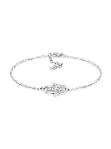 Elli Armband 925 Sterling Silber Hamsa Hand in Silber