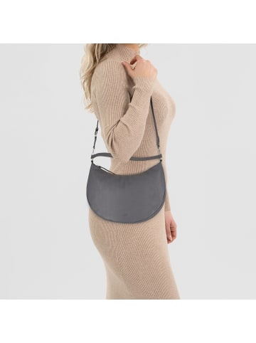 Jost Vika Schultertasche Leder 39 cm grey
