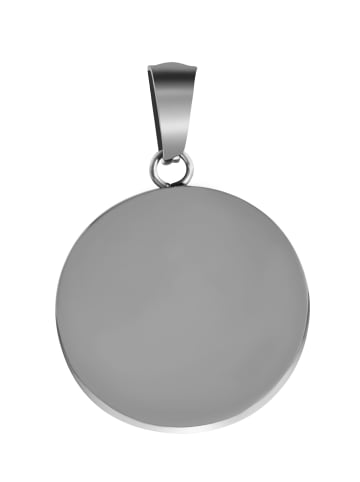 Adeliás Unisex Anhänger aus Edelstahl in silber