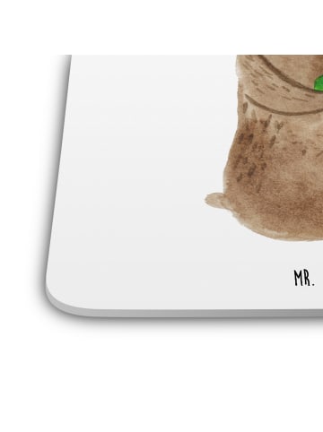 Mr. & Mrs. Panda Untersetzer für Gläser Bär Lied ohne Spruch in Weiß