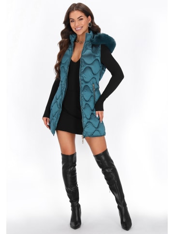 faina Women Vest in green smaragd