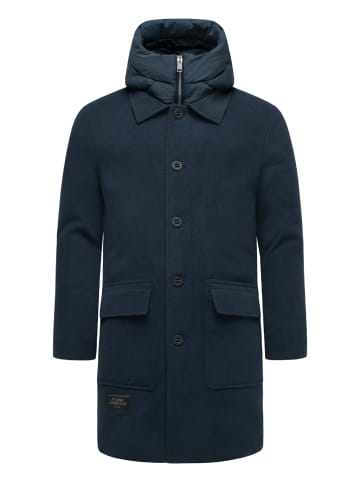 STONE HARBOUR Wollmantel Thiagoo XX in Navy