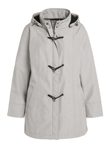 Ulla Popken Parka in hellgrau mélange