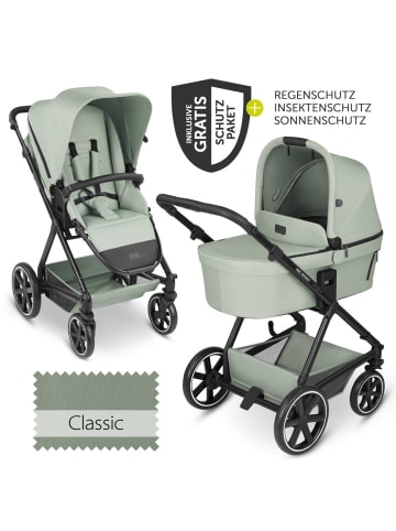 ABC-Design Kombi-Kinderwagen Vicon 4 - inkl. Babywanne & in gruen,schwarz