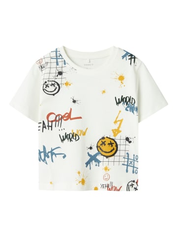 name it T-Shirt mit Print "Cool World" in Weiß