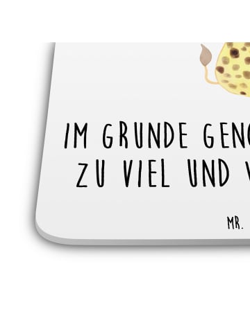 Mr. & Mrs. Panda Untersetzer Giraffe Zufrieden mit Spruch in Weiß