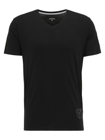 Carlo Colucci T-Shirt Cavallari in Schwarz