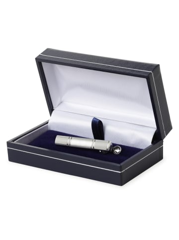 Andrew James Krawattenklammer in silber - 0001