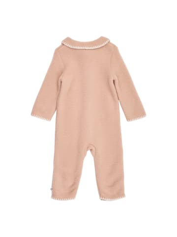 müsli Fleeceanzug aus Merinowolle in Spa rose