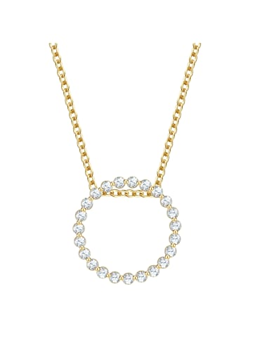 Glanzstücke München Kette aus Sterling Silber mit Zirkonia in gelbgold