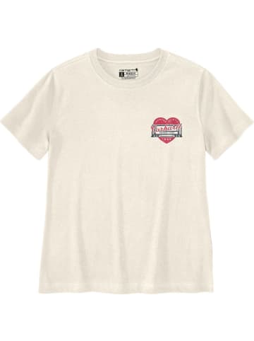 CARHARTT Shirt "Irvine Relaxed Heritage Heart T-Shirt" in Weiß