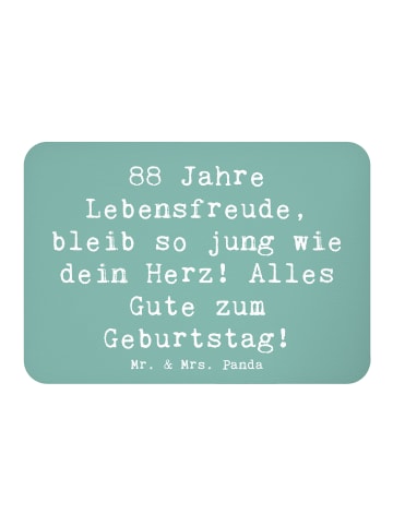 Mr. & Mrs. Panda Magnet Spruch 88. Geburtstag Jubel mit Spruch in Meeresbrise