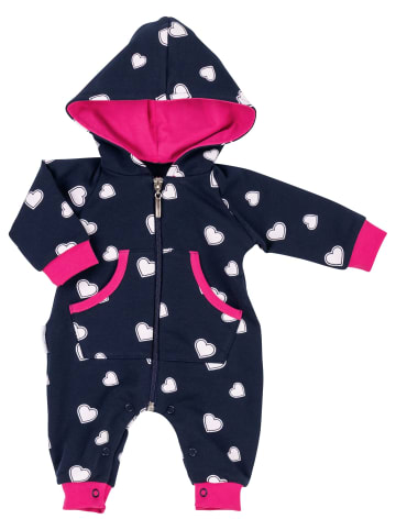 Baby Sweets Overall Lieblingsstücke Herzen in pink dunkelblau