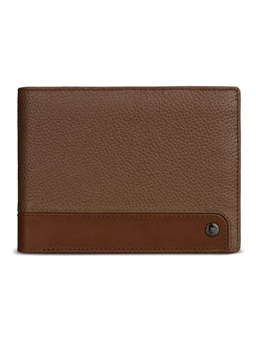 Bugatti Due Geldbörse RFID Schutz Leder 12.5 cm cognac