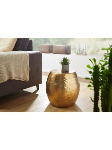 FineBuy Beistelltisch in Gold / Aluminium / 42x42x42