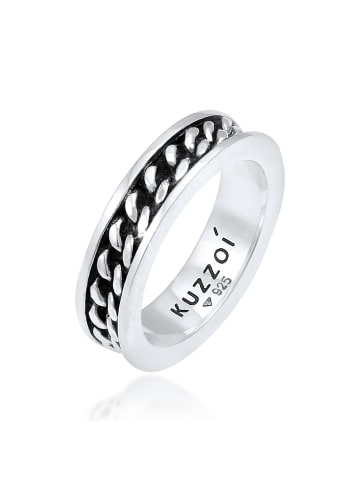KUZZOI Ring für Herren in silber