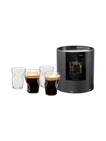 Eisch 4er Set Espressogläser Unik 100 ml in transparent