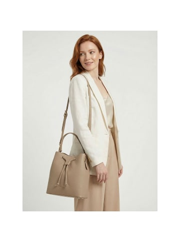 Lazarotti Bologna Leather Crossbody Beuteltasche Leder 25 cm in sand