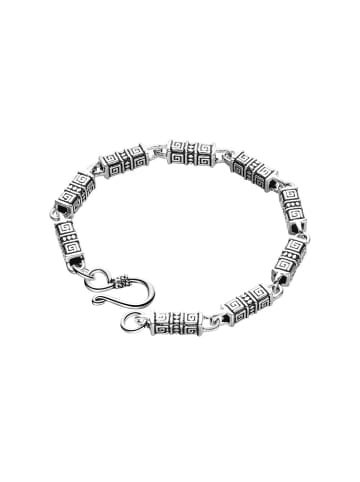 Adeliás Herren Armband – Panzerarmband aus 925 Silber 19 cm in silber
