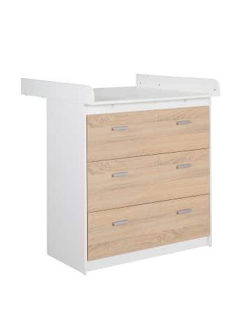 roba Babymöbel Set Gabriella 2-tlg. Bicolor mit Bett & Wickelkommode