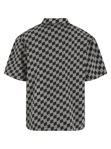 Urban Classics Short Sleeve Shirt in blacklasercheck