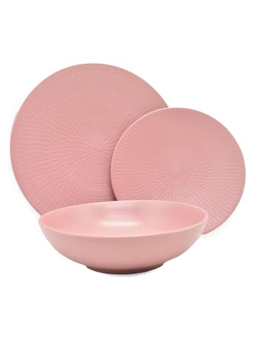 Echtwerk 12 Vintage Tafelservice "Blanka" in Rosa