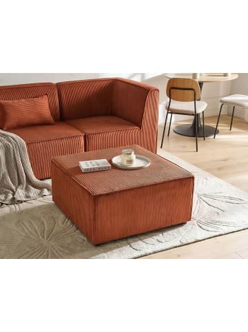 Beliani Ottomane LEMVIG in Braun - (W) 83 x (H) 41 x (L) 83 cm