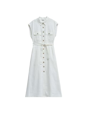 Salsa Jeans Midikleid Sleeveless Shirt Dress in White