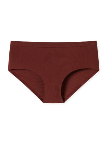 Schiesser Panty Pure Rib in terracotta