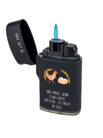 Mr. & Mrs. Panda anzünder Huhn Stolz mit Spruch in Schwarz