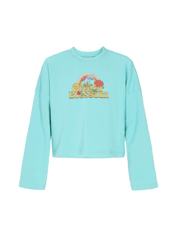 IZIA Women Sweatshirt in turquoise