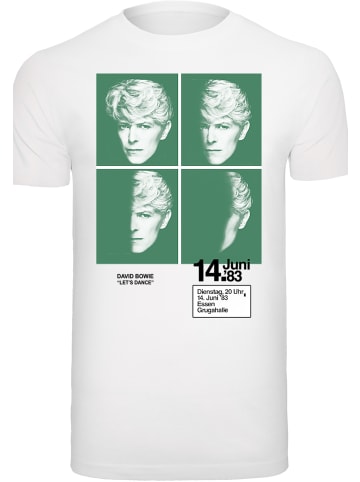 F4NT4STIC T-Shirt David Bowie 1983 Concert Poster in weiß