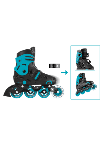 GLOBBER GO SKATES verstellbare Inlineskates in blau, Gr. 34-37