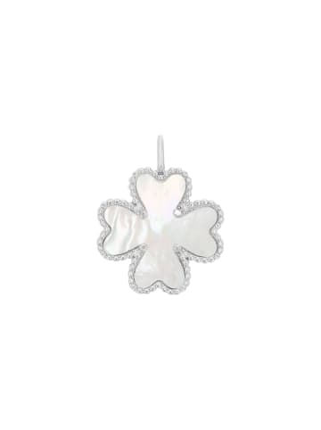 Amor Motivanhänger Silber 925, rhodiniert, Perlmutt in Silber