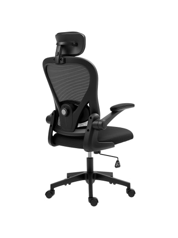 HOMCOM Bürostuhl-64L x 63B x 115-125Hcm-Schwarz