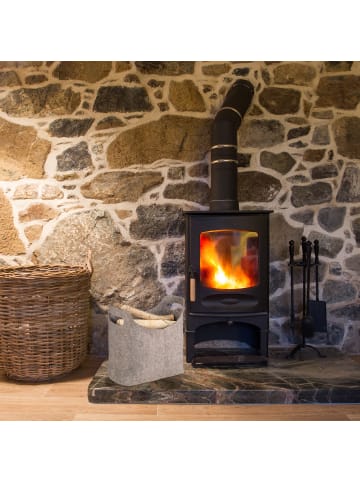 relaxdays 9x Filztaschen in Grau - (B)40 x (H)39,5 x (T)23 cm