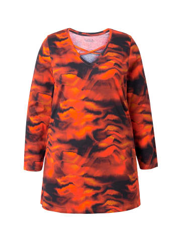 Ulla Popken Longshirt in dunkel weinrot
