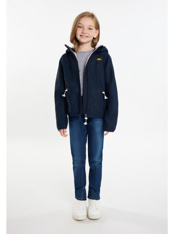 Schmuddelwedda Mädels Blouson + Tagesrucksack - Set in Marine Melange